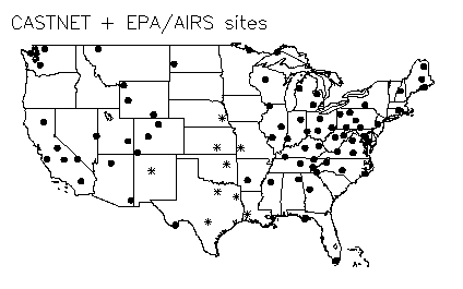 Lehigh University Benjamin Felzer - CASTNET + EPA/AIRS sites